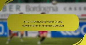 3-4-2-1 Formation: Hoher Druck, Abwehrreihe, Erholungsstrategien