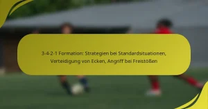 3-4-2-1 Formation: Strategien bei Standardsituationen, Verteidigung von Ecken, Angriff bei Freistößen